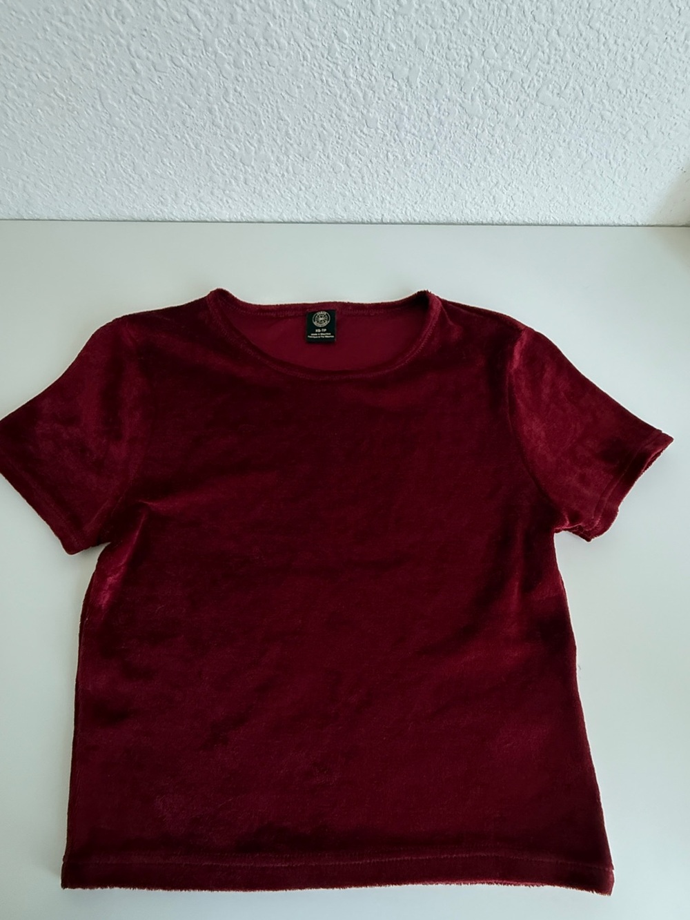 Urban Outfitters Women's Crop Top in Deep Burgundy